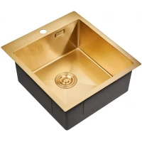Кухонная мойка Milacio Denia 46 золотой матовый MC.77478