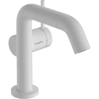 Смеситель для раковины Hansgrohe Tecturis S 73322700 CoolStart, с донным клапаном, белый матовый