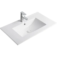 Раковина GID 9075e 76x46,5 см, накладная, белый