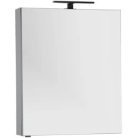 Зеркальный шкаф 70x85 см серый антрацит Aquanet Алвита 00183990