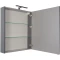 Зеркальный шкаф 70x85 см серый антрацит Aquanet Алвита 00183990 - 3