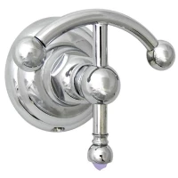 Крючок Nicolazzi Le Pietre 1481CR09 двойной, для ванны, хром