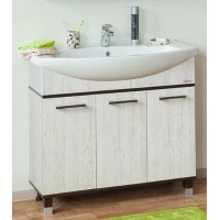 Тумба с раковиной венге/орегон 87,5 см Sanflor Толедо C0000001821 + 4620008197456