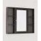 Зеркальный шкаф 90x80 см венге R Style Line Кантри ЛС-00000462 - 1