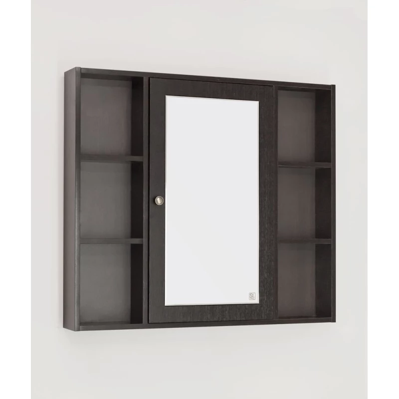 Зеркальный шкаф 90x80 см венге R Style Line Кантри ЛС-00000462