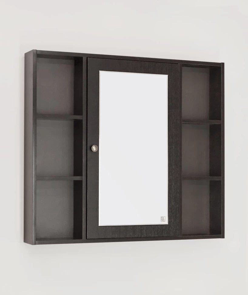 Зеркальный шкаф 90x80 см венге R Style Line Кантри ЛС-00000462
