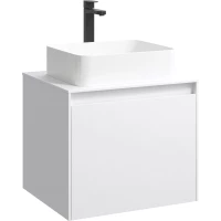 Тумба с раковиной белый глянец 61 см Aqwella 5 Stars Mobi MOB0106W + MOB0706W + 641945