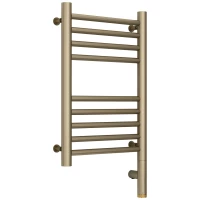 Полотенцесушитель электрический 500x300 золотой шелк МЭМ правый, перемычка прямая Сунержа Богема 3.0 32-5805-5030