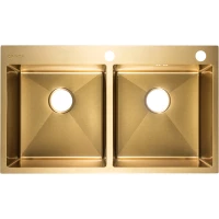 Кухонная мойка ORINZA ORS.860.505.20.GOLD 86x50,5 см, золотой