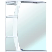 Зеркальный шкаф 60x72 см белый глянец R Bellezza Луна 4612609001010