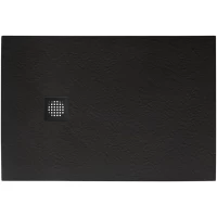 Душевой поддон BelBagno Uno TRAY-MR-UNO-AH-120/80-35-NERO-NO 120x80 см, из литьевого мрамора, прямоугольный, черный матовый