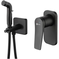 Гигиенический душ Lemark Bronx LM3719BL со смесителем, черный матовый