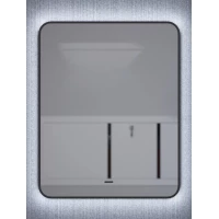 Зеркало Uperwood Modul 3049345670 60x80 см, с LED-подсветкой, сенсорным выключателем, диммером, антизапотеванием, черный