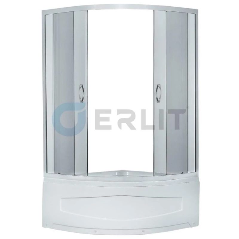 Душевой уголок с поддоном 100x100x195 см Erlit Comfort ER0510T-C4 тонированное стекло