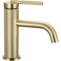 Смеситель для раковины Rea Argon REA-B7801 без донного клапана, золотой матовый