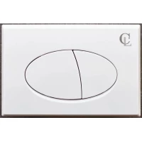 Кнопка смыва CeramaLux NC-014 для инсталляции, белый глянец