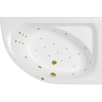 Акриловая ванна Whitecross Aquarella 0109.170110.100.ULTRA.GL 170x110 см R, с гидромассажем, угловая, белый