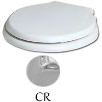 Сиденье для унитаза с микролифтом белый/хром Azzurra Giunone-Jubilaeum 1800/Fbi/cr