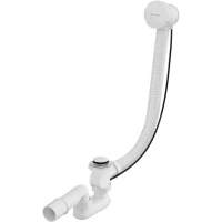 Слив-перелив для ванны Whitecross SPWC60WHG полуавтомат, белый глянец