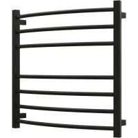 Полотенцесушитель электрический Grota Eco Calma 4650186710321 600x630, ТЭН левый/правый, черный матовый