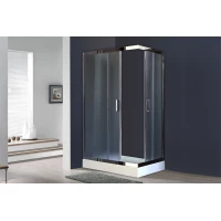 Душевой уголок с поддоном Royal Bath RB8120HP-C-CH-L 120x80 см L, профиль хром, стекло матовое