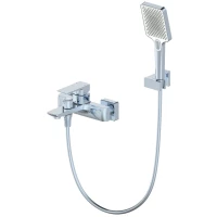 Смеситель для ванны Wonzon & Woghand Edge WW-88639003A-CR с душевым гарнитуром, хром