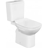 Унитаз-компакт ROXA Silva RX1SLVP400100 с сиденьем микролифт, белый