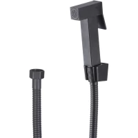 Гигиенический душ D-Lin D61044-A с держателем, шлангом, черный матовый 