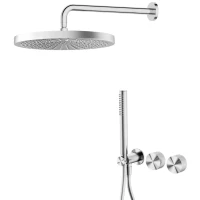 Душевой комплект Feramolli Sole SCN3 250 мм, CoolStart, со смесителем, никель матовый