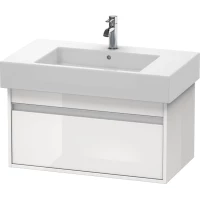 Тумба белый глянец 80 см Duravit Ketho KT669002222