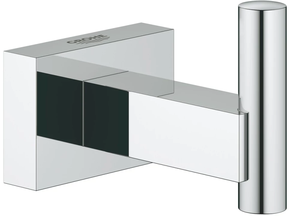 Крючок Grohe Essentials Cube 40511001 для ванны, хром мыльница с держателем grohe essentials cube 40754001