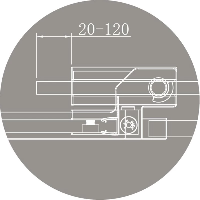 Душевой уголок 80-90x80-90 см Cezares SLIDER-A-2-80/90-C-Cr прозрачное