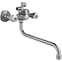 Смеситель для ванны D-Lin D146824 универсальный, с душевым гарнитуром, хром