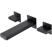 Смеситель для раковины Abber Daheim AF82122B встраиваемый, черный матовый