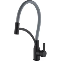 Смеситель для кухни Fmark FS8244H-04 черный матовый/серый