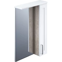 Зеркальный шкаф 60x83,9 см белый глянец/дерево R IDDIS Sena SEN6000i99