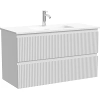 Тумба под раковину Sancos Snob R SNR90/39W 89 см, подвесная, белый матовый