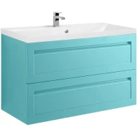 Тумба под раковину Art&Max Platino AM-Platino-1000-2C-SO-MM 99,3 см, подвесная, ментол матовый