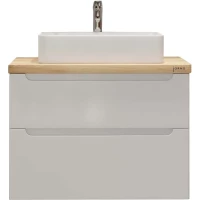 Тумба белый глянец 80 см Jorno Wood Wood.01.80/P/W + Wood.06.80/LW