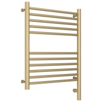 Полотенцесушитель электрический 600x500 шампань матовая МЭМ правый, перемычка прямая Сунержа Богема 3.0 022-5805-6050