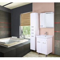 Комплект мебели белый глянец 55 см Onika Балтика 105521 + 1WH302126 + 205815