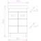 Комплект мебели белый глянец 55 см Onika Балтика 105521 + 1WH302126 + 205815 - 4
