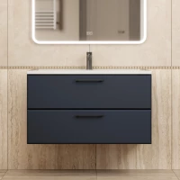 Тумба под раковину Uperwood Foster New TFosterNEW90b 89,6 см, подвесная, черный матовый