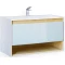 Комплект мебели белый/дуб 97 см Jorno Glass Gla.01.97/P/W + Mol.08.100/W + Gla.02.92/W - 6