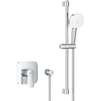 Смеситель для душа Grohe Cubeo 1053350000 встраиваемый, с душевым гарнитуром, хром