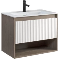 Тумба белый глянец/дуб денвер 69 см Belux Долли НП 70-01 4810924269133