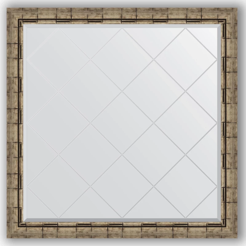 Зеркало 103x103 см серебряный бамбук Evoform Exclusive-G BY 4437