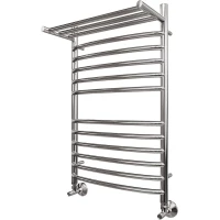 Полотенцесушитель водяной Point Альфа Премиум с полкой П11 PN05158SP 800x532, хром