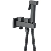 Гигиенический душ Savol S-FXQ011H с держателем, шлангом, черный матовый