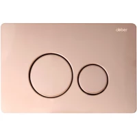 Кнопка смыва Abber AC0121RG для инсталляции, розовое золото